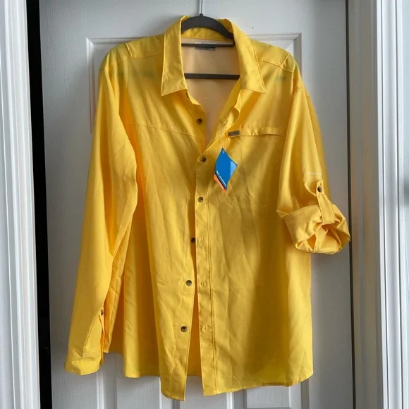 Men’s Columbia Long Sleeve Fishing Shirt - Picture 1 of 7